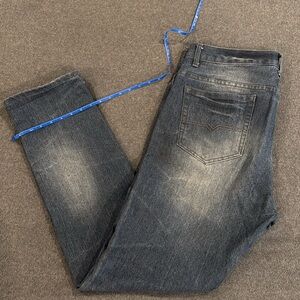 Vintage Genes Lived In Denim Men's Slim Fit Dark Wash Size 36x32